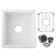 Quartz 18" L X 16" W Undermount Bar Sink With Grid And Strainer