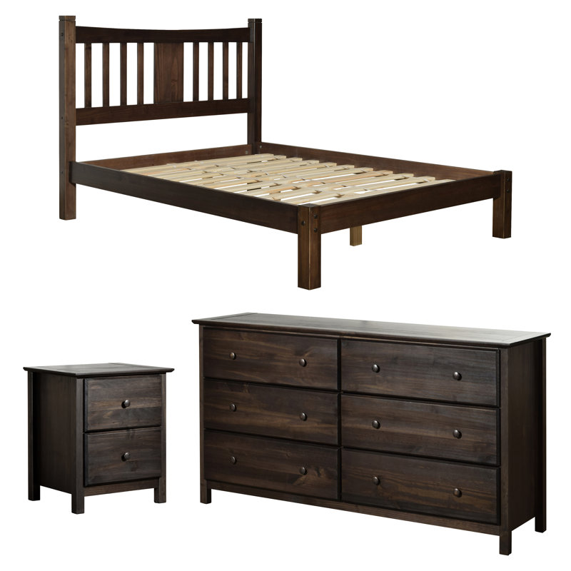 Ensemble de chambre configurable avec lit plateforme Shaker