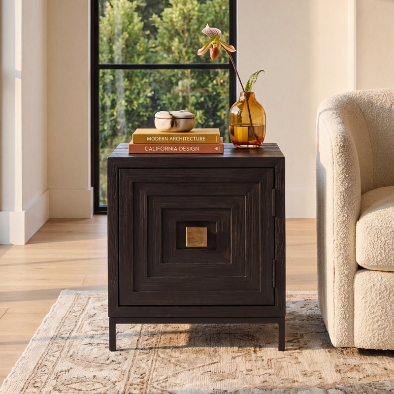 Delia Solid Wood End Table