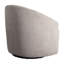 Chaise pivotante rembourrée à 360 degrés beige