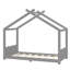 Lit simple au sol avec lattes de soutien, cadre de lit en bois massif pour enfants, sans sommier ni structure d'ouverture, gris-1126548357