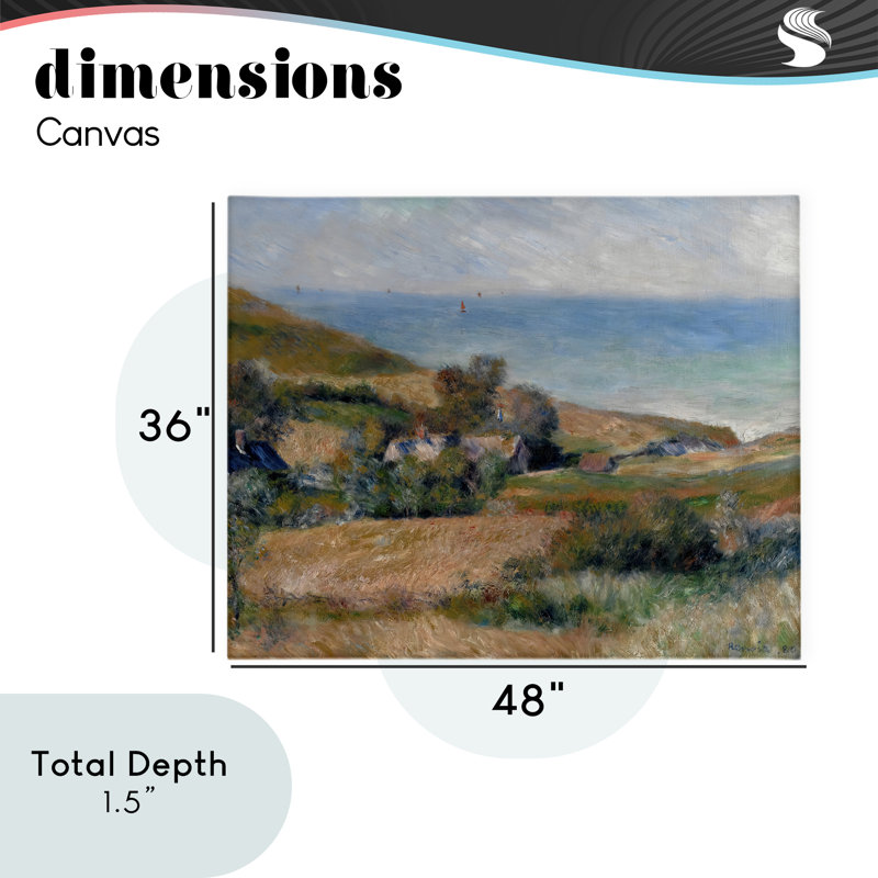 Vue de la toile Renoir, conception de Pierre-Auguste Renoir, H 36 po x l 48 po