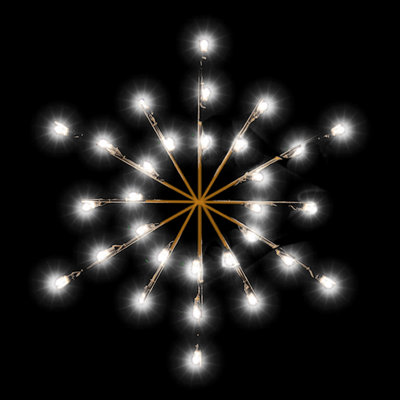 Décoration commerciale 3 pi avec 30 lumières DEL Snowburst