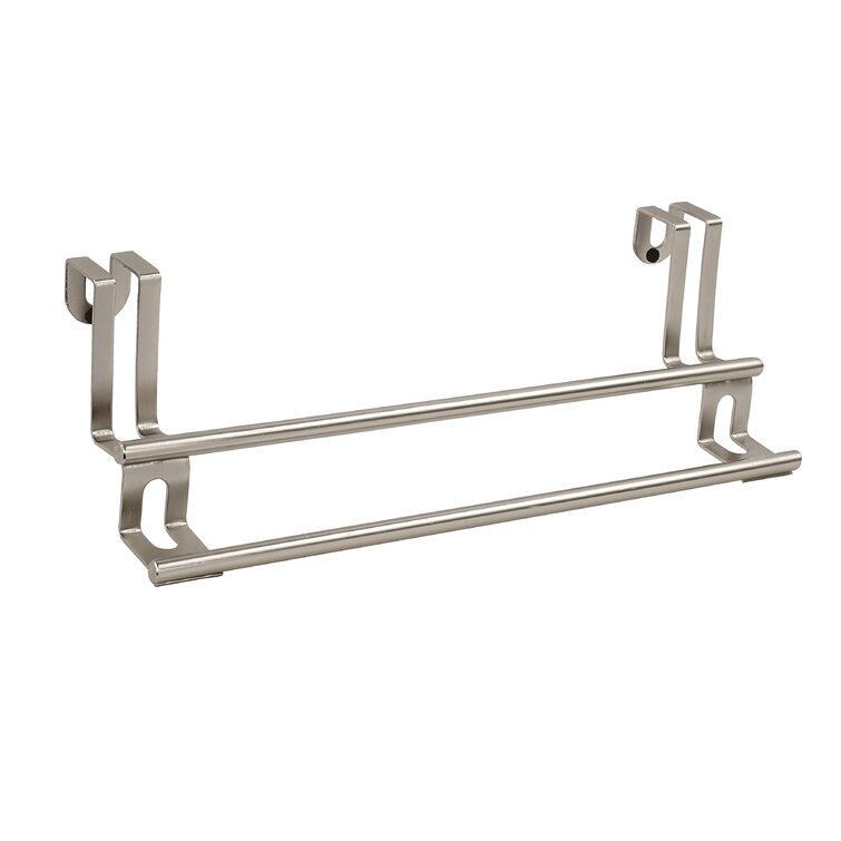 iDesign Stainless Steel Over the Cabinet Double Towel Bar