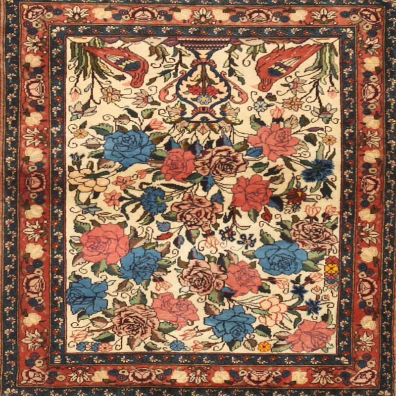 Abri Floral Indoor Rug, Square 3'