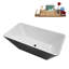 Baignoire autoportante 63 "avec drain interne Streamline-112235229