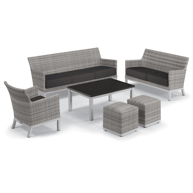 Outdoor Conversation Set, Jet Black