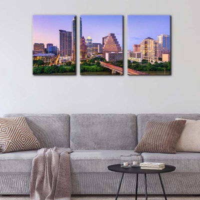 3 Piece Wrapped Canvas Wall Art