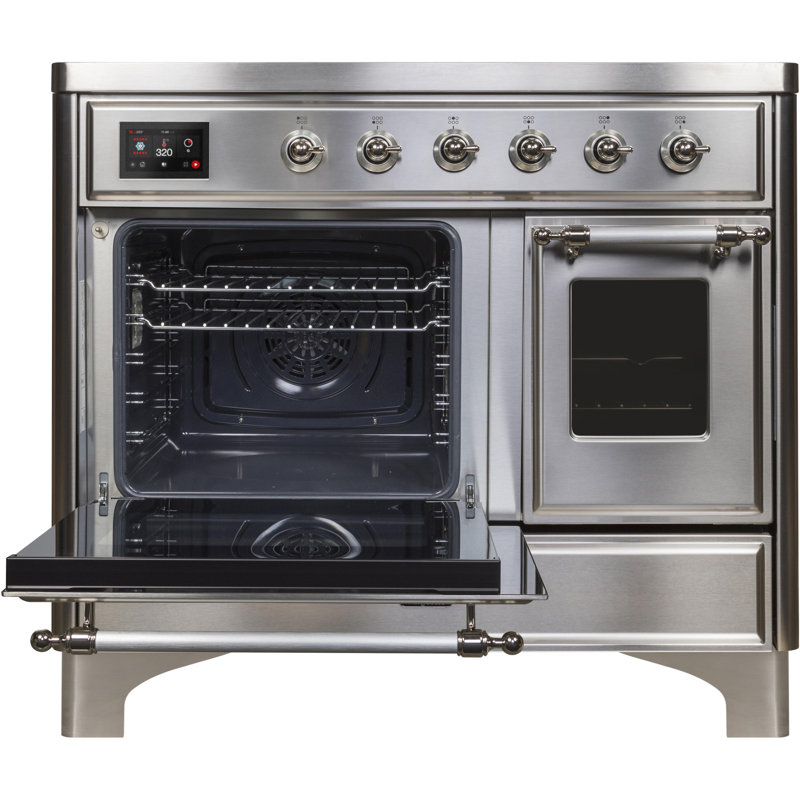 Majestic II 40" Freestanding Induction Range, Stainless Steel/Chrome