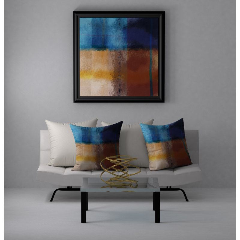 Abstract Throw Pillow, 18" x 18"