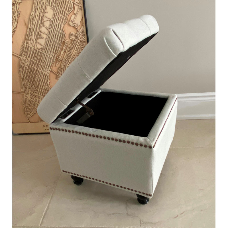 Repose-pieds SEAT4U Beckmann, 100% polyester blanc givré