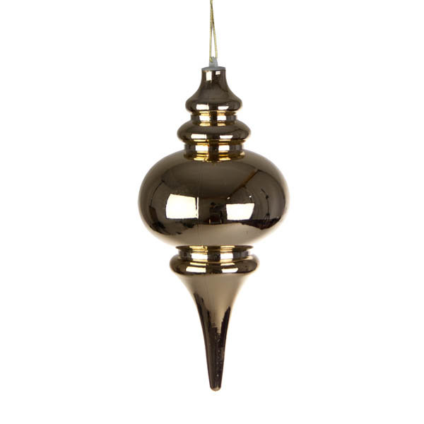 25cm Finial Ornament, Gold