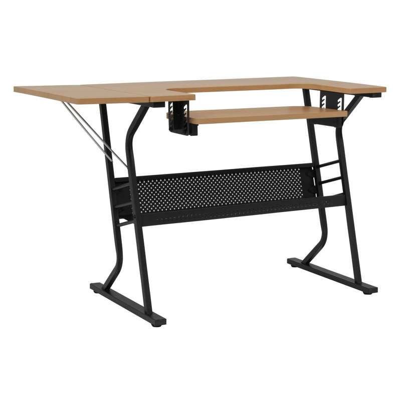Abdussamad 113.7cm x 59.7cm Sewing Table with Sewing Machine Platform
