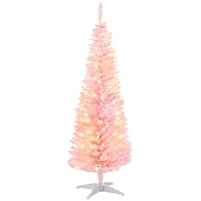 Arbre de Noël artificiel haut de 5 pi avec 110 lumières DEL blanc chaud et 294 pointes