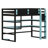 Space-Saving High Sleeper Featuring Built-in Desk, Lateral Storage Unit, Multi-Tier Shelves, and Smart Color-Changing LED System-6942762