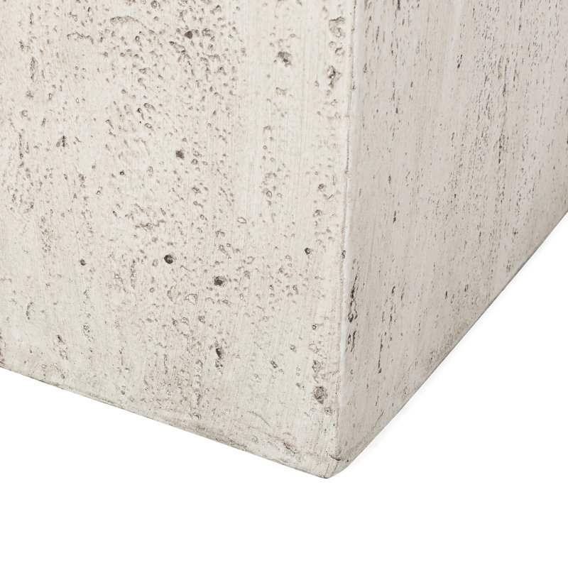 Pot à fleurs avant en oxyde de magnésium - l 22,09 po x P 19,21 po Béton léger instantanément votre apparence jardin 21,5 po x 21,5 po x 19,21 po