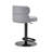 LUXMOD Italian-Inspired Modern Luxury Adjustable Height Swivel Leather Counter & Bar Stool with Stainless Steel Pedestal Base (Set of 1)-215660685-256346133