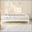 Lit plateforme en bois avec garde-corps, blanc-899563866
