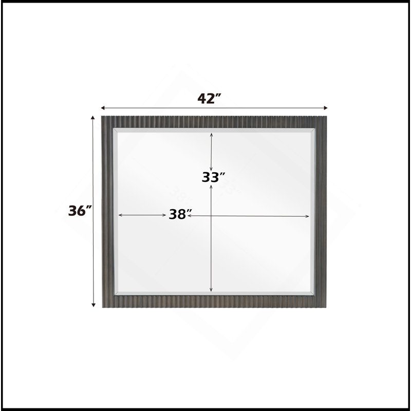 Clayten Espresso Finish Mirror