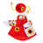 Red Overall Dress