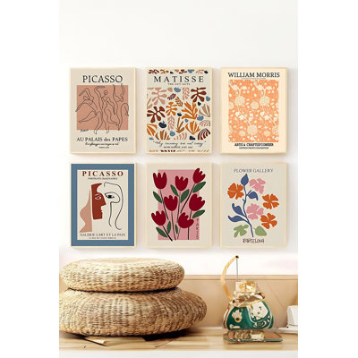 Decorative Framed MDF Painting (6 Pieces)