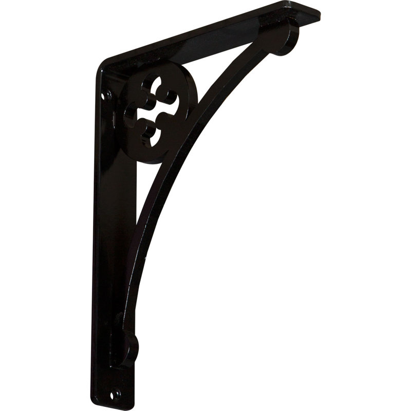 Support en fer forgé Crawley, 1,5 po x 10 po