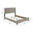 Queen Bed, Light Gray Finish