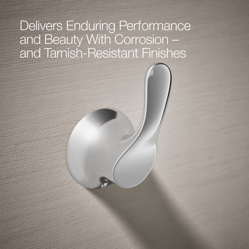 Simplice Robe Hook, Polished Chrome