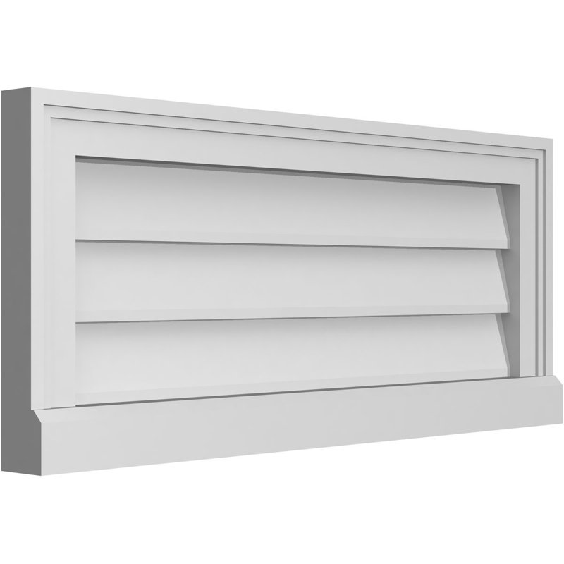 Cadre de seuil Brickmould, brun clair apprêté, H 12 po x l 28 po x P 2 po