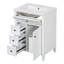 Meuble-lavabo 24 po avec lavabo, 3 tiroirs et armoire avec tablettes réglables 24 po-865505072