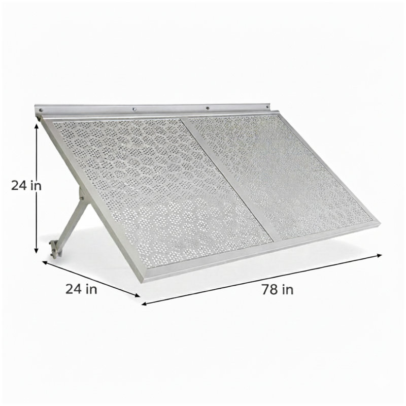 Haze Metal Awning 6.6 - White, 34.25" H x 1" W x 78" D