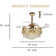 Tishana 42'' Ceiling Fan with LED Lights and retractable fans