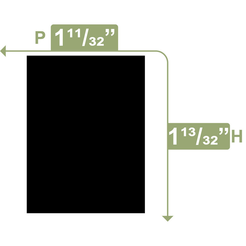 Moulure d'arrêt H 1 po x l 3/4 po x L 96 po