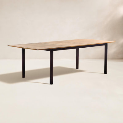 Aundraya 71" Extendable Patio Dining Table