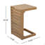 Table de bout en C brun