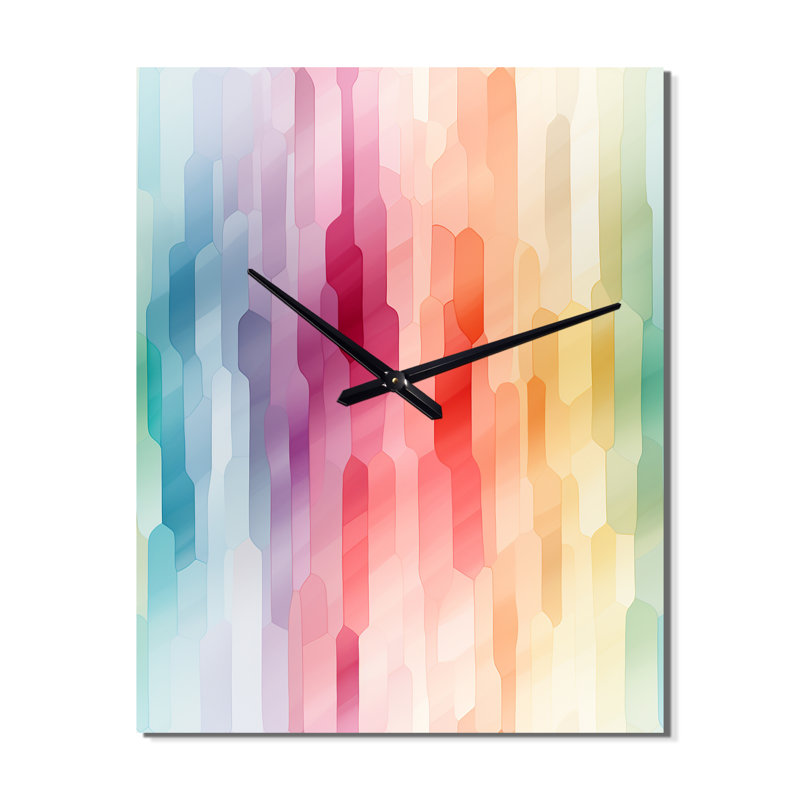 Jaree - Horloge murale moderne rayée, Très grand