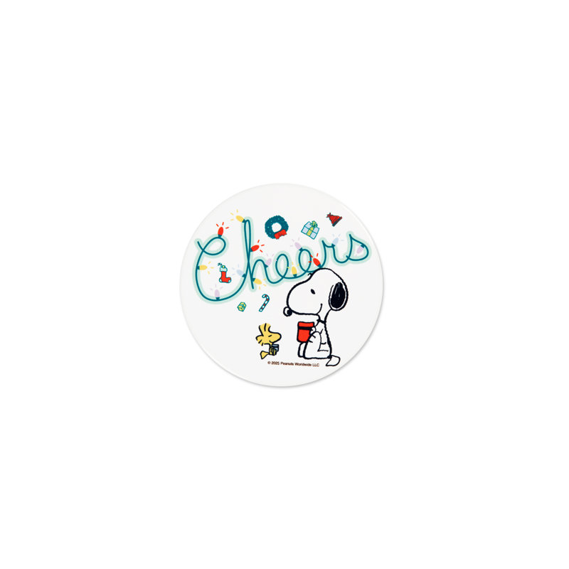 Peanuts Shiny And Bright Round 1 Piece Coaster