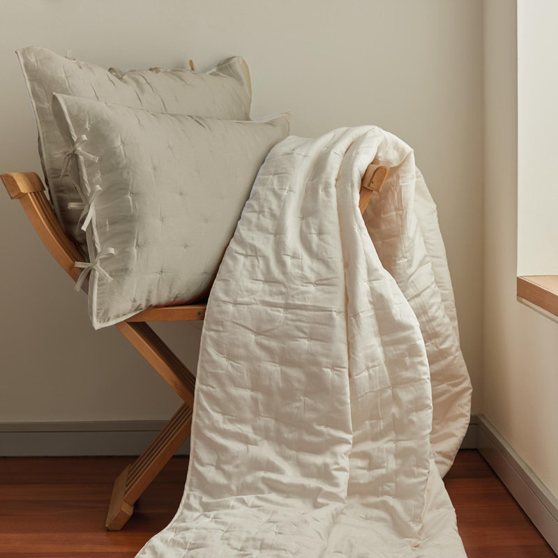 Grace 100% Cotton Sateen Quilted Sham, King