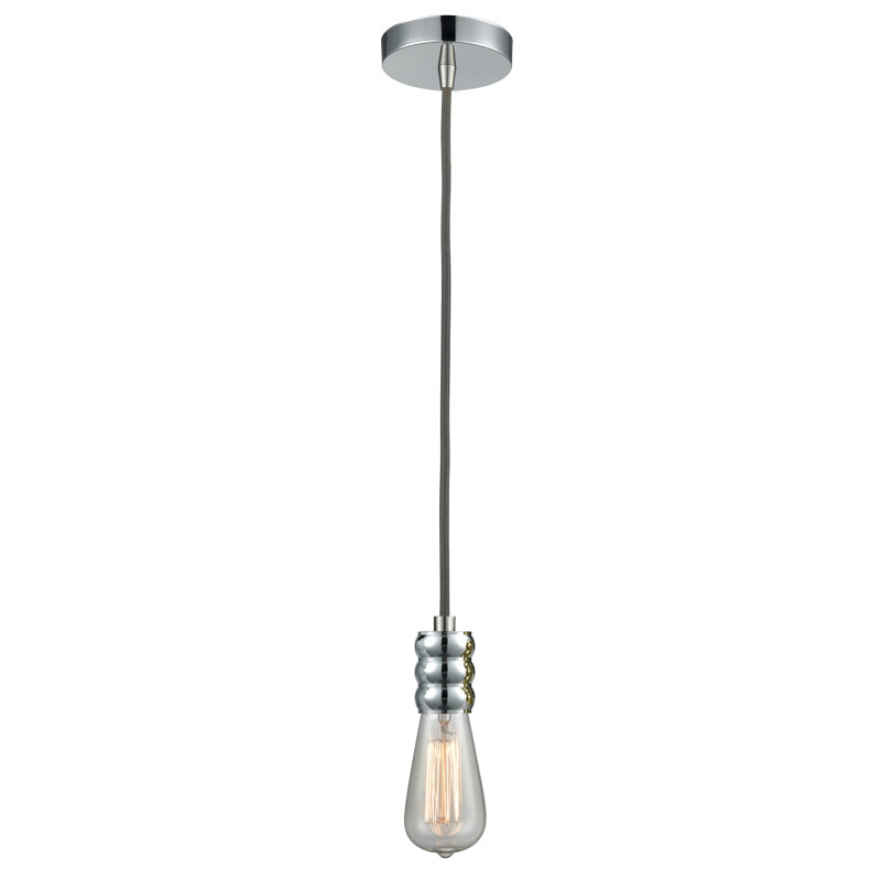 Almaree 1 - Light Pendant, Polished Chrome/Gray