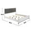 Ensemble de chambre rembourrée 5 pièces en blanc et noir-1416008032-1426444264