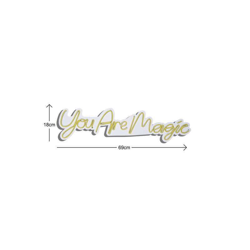 Rubans d'éclairage flexibles à DEL néon, imperméables IP67, 12 V DC, 12,6 x 27,2 x 0,8 pouces | Gabarit en mousse de PVC durable, 8 W à 10 W par mètre | Parfait pour la décoration intérieure et extérieure, couleur jaune vif, longueur totale de 375 cm