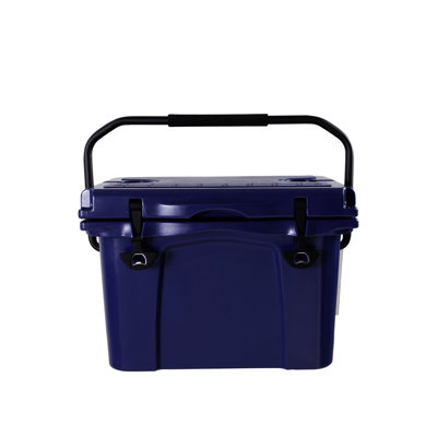 25Qt Portable Cooler With 5 - Day Cold Retention, Cup Holder, And Quick V Shaped Drainage System. Ideal For Beach Outdoor Adventures Insulated Hard Cooler: 30 Can Capacity, Drainage. Use