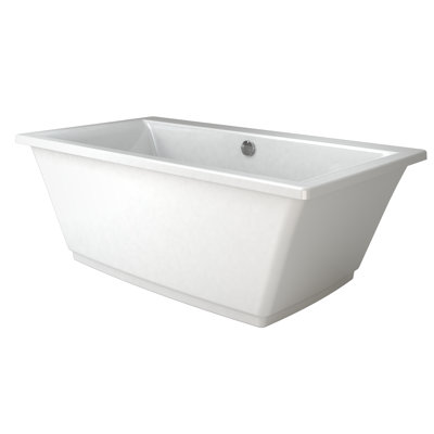 Fia™ 62" x 32" Freestanding Soaking Acrylic Bathtub