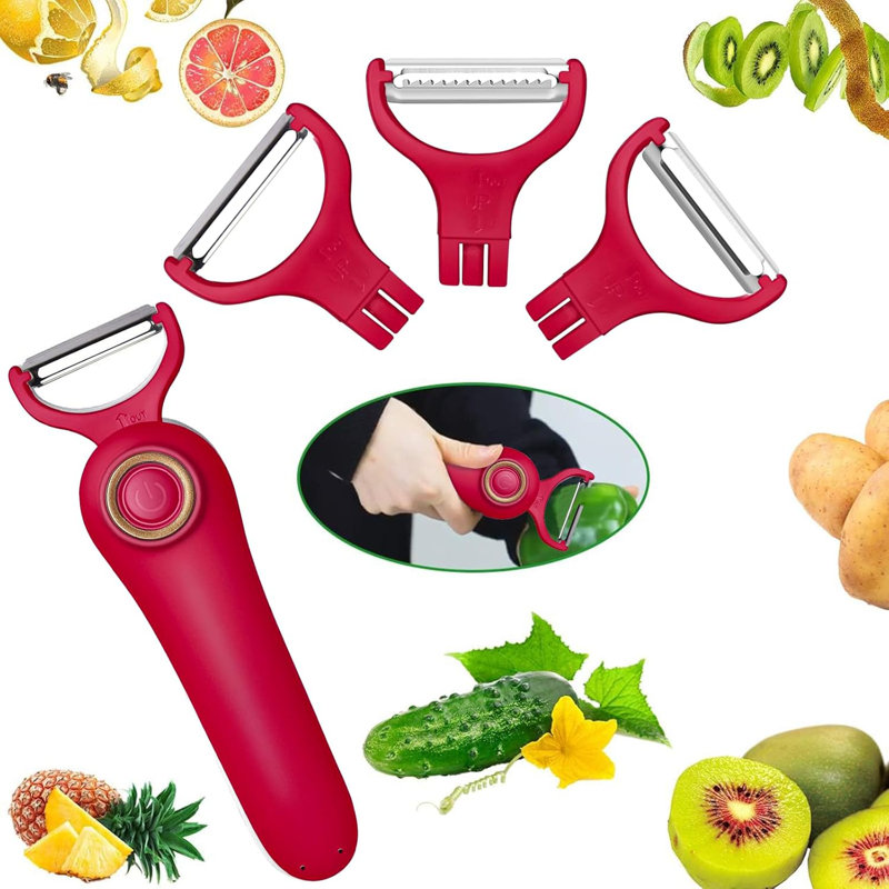 Éplucheur électrique de légumes et de fruits 3-en-1