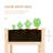 Outsunny Raised Garden Bed With Legs, 48" X 22" X 30", Elevated Wooden Planter Box, Self-Draining With Bed Liner For Vegetables, Herbs, And Flowers Backyard, Patio, Balcony Use, Natural-2082712429