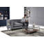 Causeuse Chesterfield avec capitonnage à boutons et structure en bois massif-87199558