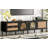 Rattan TV Stand With 3 Cabinets & 2 Drawers