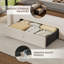 Cadre de lit avec tiroirs de rangement, cadre de lit avec lumières DEL, lit plateforme tapissier en velours avec lumières DEL et station de charge, aucun sommier requis, silencieux, assemblage facile-1286824604-1286824607