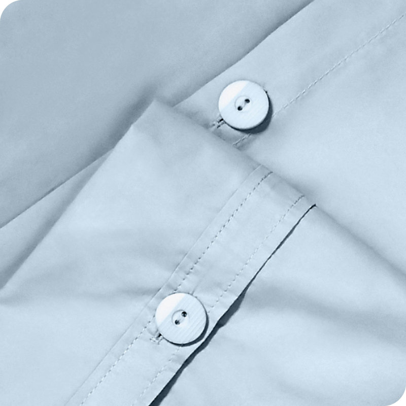 Winter Blue Organic Cotton Twin/Twin XL Duvet Cover Set