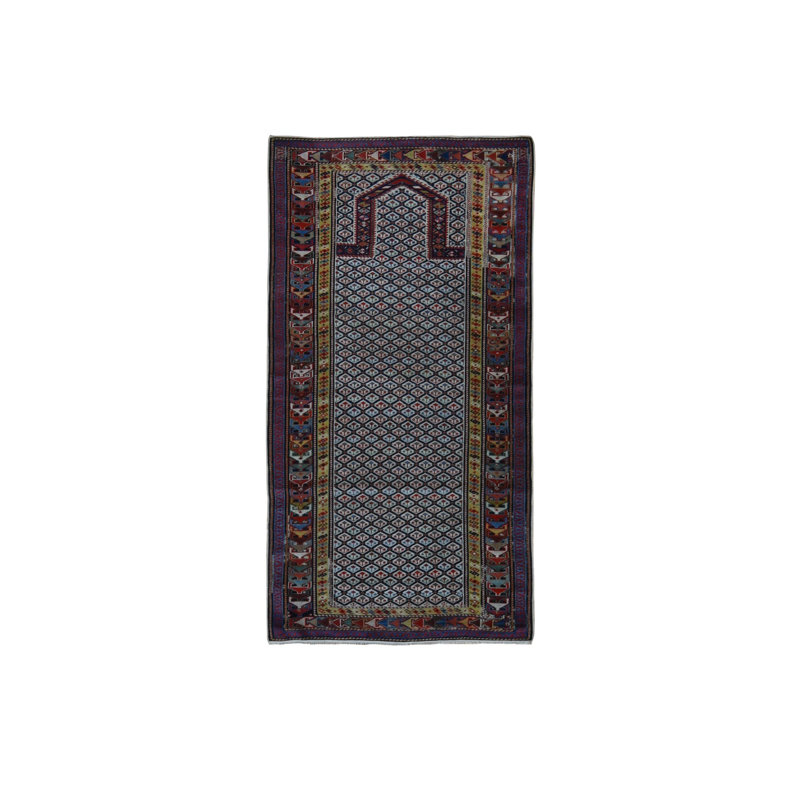 Carleon One-of-a-Kind Rectangle 3'1" X 6' 1910s Wool Area Rug Ivory